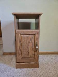 lot 257 image: Wooden Storage Cabinet with Door