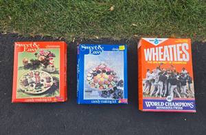 lot 305 image: Lot of Vintage Wheaties Box and Sweet & Easy Candy Making Kits