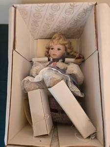 lot 405 image: Emily Porcelain Doll by Kingstate Corp with Accessories