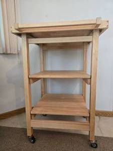 lot 429 image: Crosley Kitchen Island on Wheels