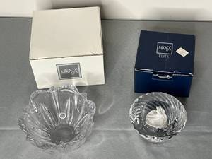 lot 512 image: Mikasa Crystal Bowl and Votive Holder Set