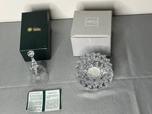 lot 513 image: Galway Crystal Marriage Bell & Mikasa Crystal Bowl Set