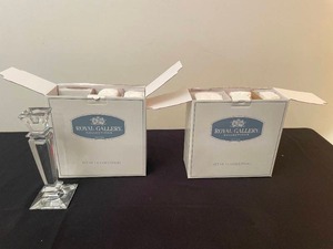 lot 485 image: Royal Gallery Collection Set of 6 Crystal Candlesticks