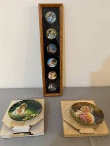 lot 466 image: Collection of Collector Plates with Framed Display