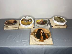 lot 468 image: Collection of Decorative Collector Plates with Original Artwork
