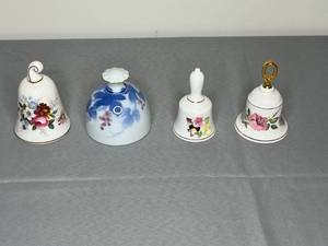 lot 476 image: Collection of Decorative Bone China and Porcelain Bells