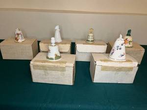 lot 456 image: Collection of Decorative Porcelain Bells - Various Designs
