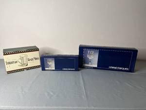 lot 522 image: European Glass Mugs and Longchamp Cristal Darques - Excellent Condition