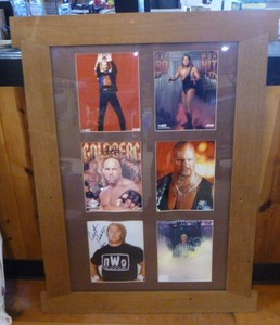 lot 13 image: 6 WCWNOW Posters One Frame