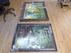lot 23 image: 2 Floral Framed Prints