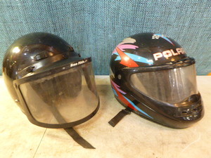 lot 66 image: 2 Snowmobile Helmets
