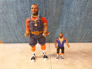 lot 120 image: 2 A-Team Mr. T Dolls