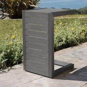Woodferm Steel-Side Table  Customer Returns See Pictures