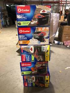 Lot of O-Cedar EasyWring Microfiber Spin Mop with Bucket System  Customer Returns See Pictures