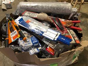 Gaylord of Assorted Hand Tools and Hardware Various Models and Conditions  Customer Returns See Pictures