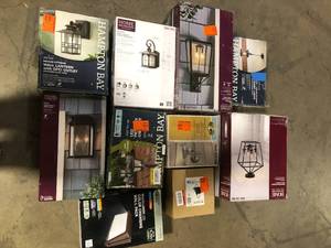 Lot of Assorted Lighting Various Models and Conditions   Customer Returns See Pictures