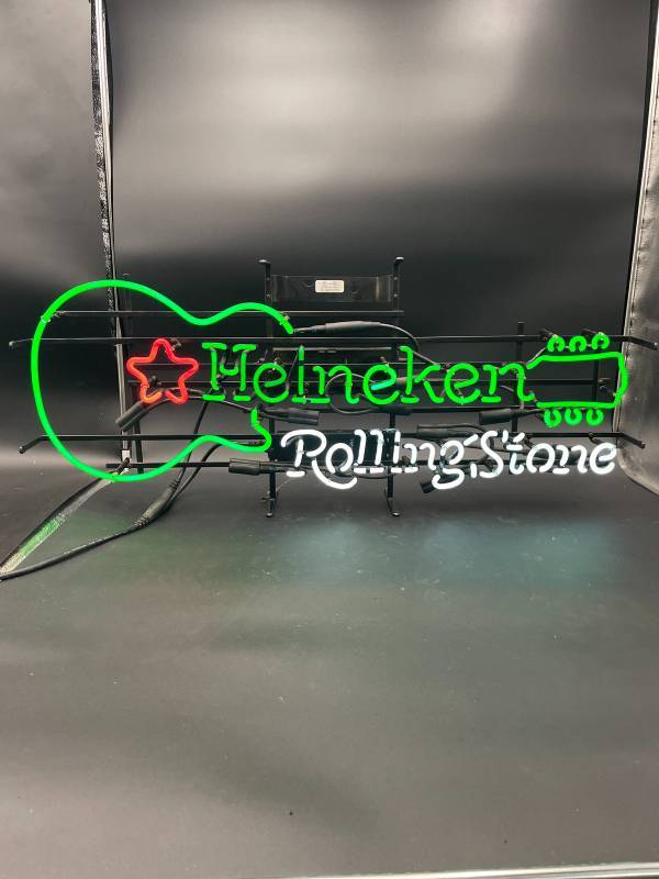 Heineken Rolling Stone Guitar Neon Sign | Genuine Neon Signs: From