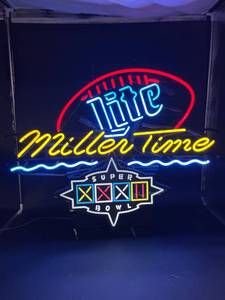 lot 71 image: Miller Lite Super Bowl XXXII Neon Sign