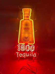 lot 20 image: 1800 Tequila Bottle Neon Sign