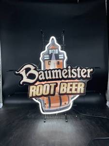 lot 40 image: Baumeister Root Beer Neon Sign