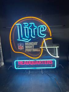 lot 44 image: Lite Monday Night Football Neon Sign