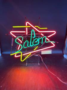 lot 53 image: Salem Cigarettes Neon Sign