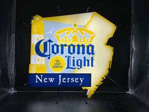 lot 66 image: Corona Light New Jersey Neon Sign