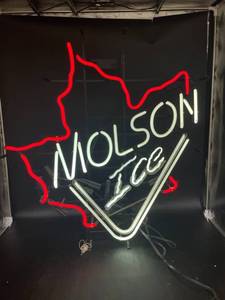 lot 75 image: Molson Ice Neon Sign