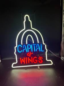 lot 78 image: Capital Beer & Wings Neon Sign