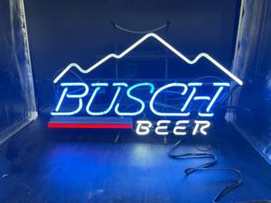 lot 88 image: Busch Beer Mountain Neon Sign