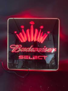 lot 97 image: Budweiser Select Neon Sign