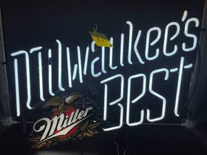 lot 112 image: Milwaukees Best Miller Neon Sign