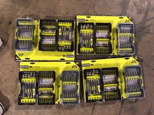 Lot of RYOBI Impact Driving Set (95-Piece)  Customer Returns See Pictures