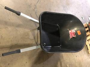 Husky 6 cu. ft. Poly Dual FF Wheelbarrow  Customer Returns See Pictures