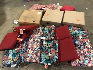 Lot of Assorted Furniture Cushions Various Models and Conditions Customer Returns See Pictures