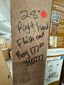 FLUSH OAK JELDWEN INTERIOR DOOR