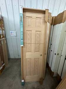 JELDWEN 6 PANEL PREFINISH OAK DOOR