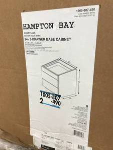 HAMPTON BAY 3 DRAWER BASE