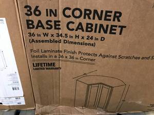 HAMPTON BAY CORNER BASE CABINET
