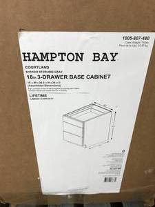 HAMPTON BAY 3 DRAWER BASE