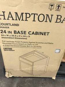 HAMPTOM BAY 24IN BASE CABINET