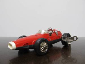 lot 3 image: Vintage SCHUCO Micro-Racer Race Car wKey - Red Ferrari