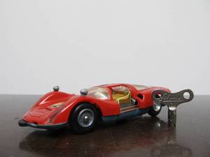 lot 6 image: Vintage SCHUCO Micro-Racer Race Car wKey - Red Porsche Carrera