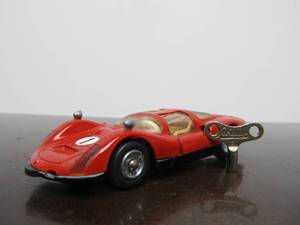 lot 8 image: Vintage SCHUCO Micro-Racer Race Car wKey - Red Porsche Carrera