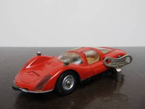lot 14 image: Vintage SCHUCO Micro-Racer Race Car wKey - Red Porsche Carrera