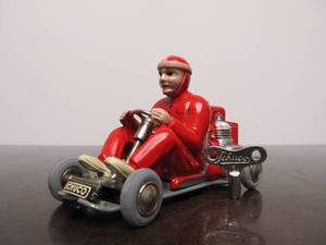 lot 34 image: Vintage SCHUCO Micro-Racer GO-KART wKey - Red