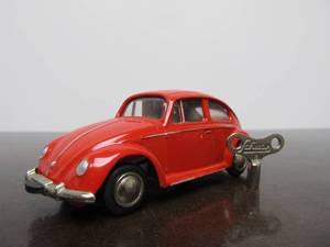 lot 42 image: Vintage SCHUCO Micro-Racer Race Car wKey - Red Volkswagen