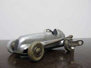 lot 65 image: Vintage SCHUCO Micro-Racer Race Car wKey - Silver Mercedes Modell 1935