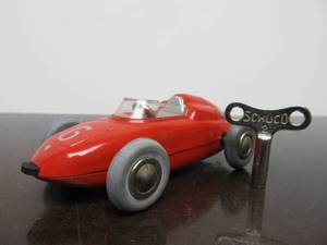 lot 74 image: Vintage SCHUCO Micro-Racer Race Car wKey - Red Porsche
