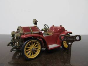 lot 82 image: Vintage SCHUCO Micro-Racer Car wKey - Red & Yellow Old Timer Mercer 35J
